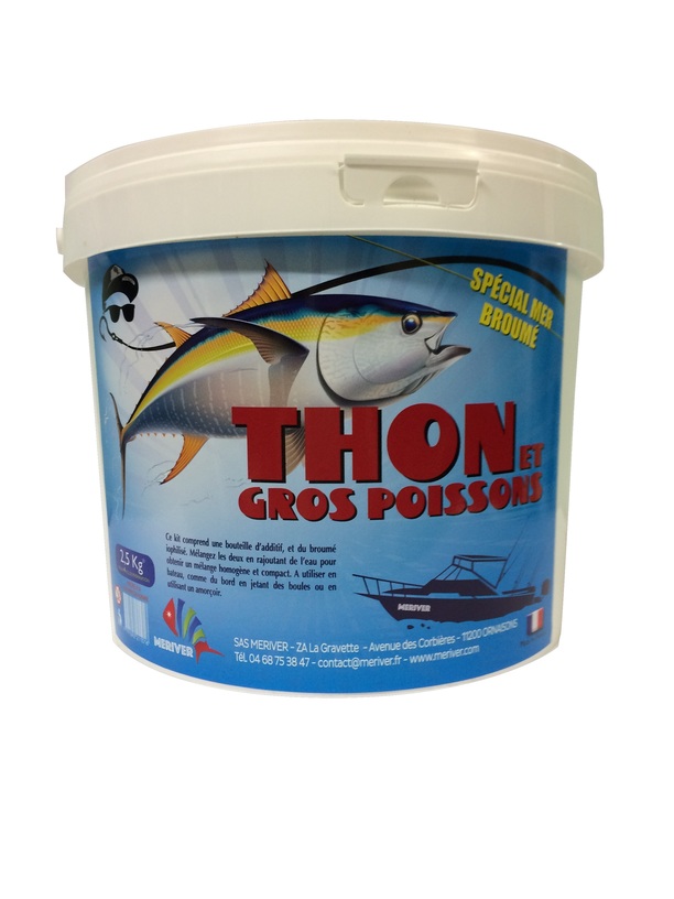 appats Broume mer thon et gros poissons 2.5Kg MERIVER