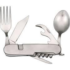 couteau picnic  six function camp tool 