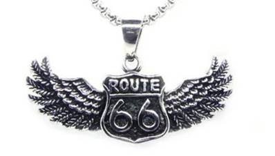 Pendentif ROUTE 66 sur AILES FINI -35%