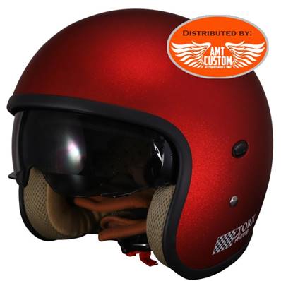 Casque TORX harry rouge mat L FINI