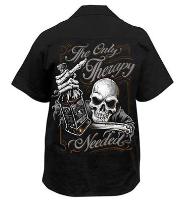 Chemise noire THE ONLY THERAPY taille L