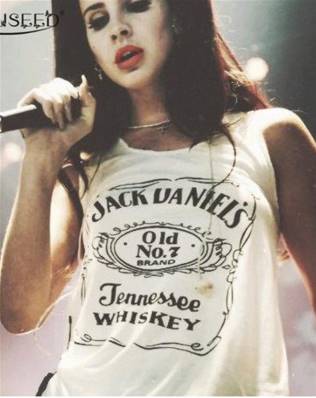 Tshirt pour femme JACK DANIEL blanc  L