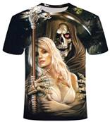 Tshirt biker FAUCHEUSE avec BLONDE 2XL elasthanne