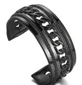 bracelet demi cercle couleur noir 