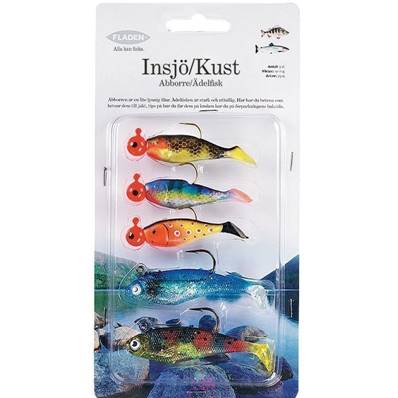 Leurre souple fladen pack de 5 #7519