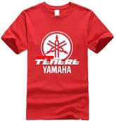 Tshirt biker YAMAHA TENERE XXL coton color red